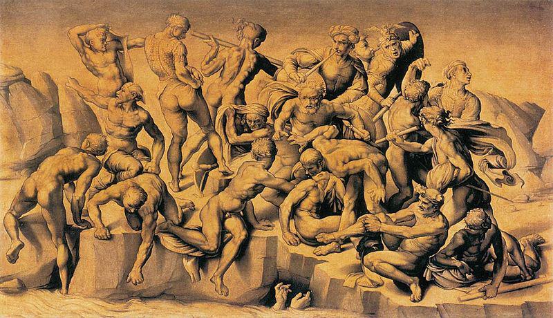 Bastiano da Sangallo The Battle of Cascina oil painting picture